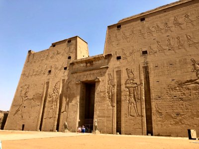 Pylon, Temple of Horus at Edfu, Edfu, AG, EGY 