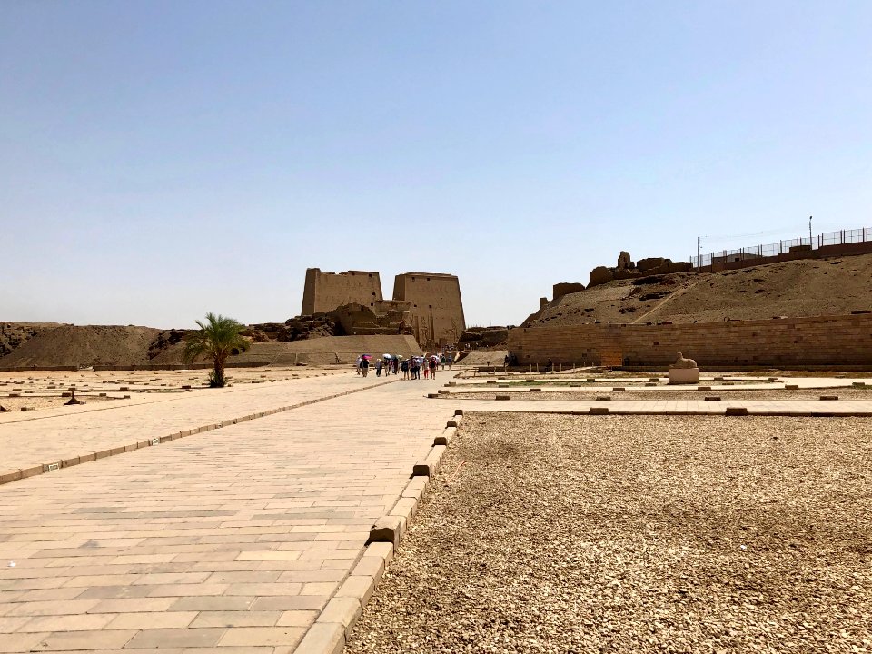 Distant View, Temple of Horus at Edfu, Edfu, AG, EGY 