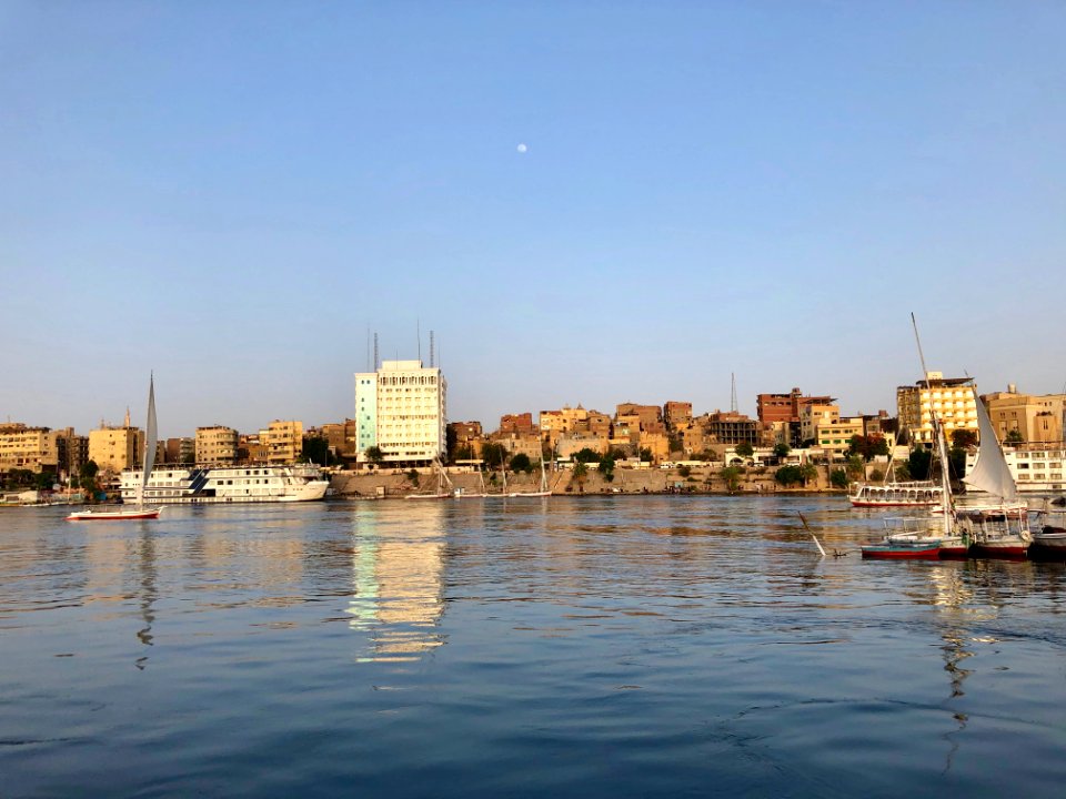 Aswan from the Nile River, Aswan, AG, EGY 