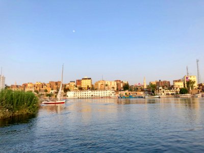 Aswan from the Nile River, Aswan, AG, EGY photo