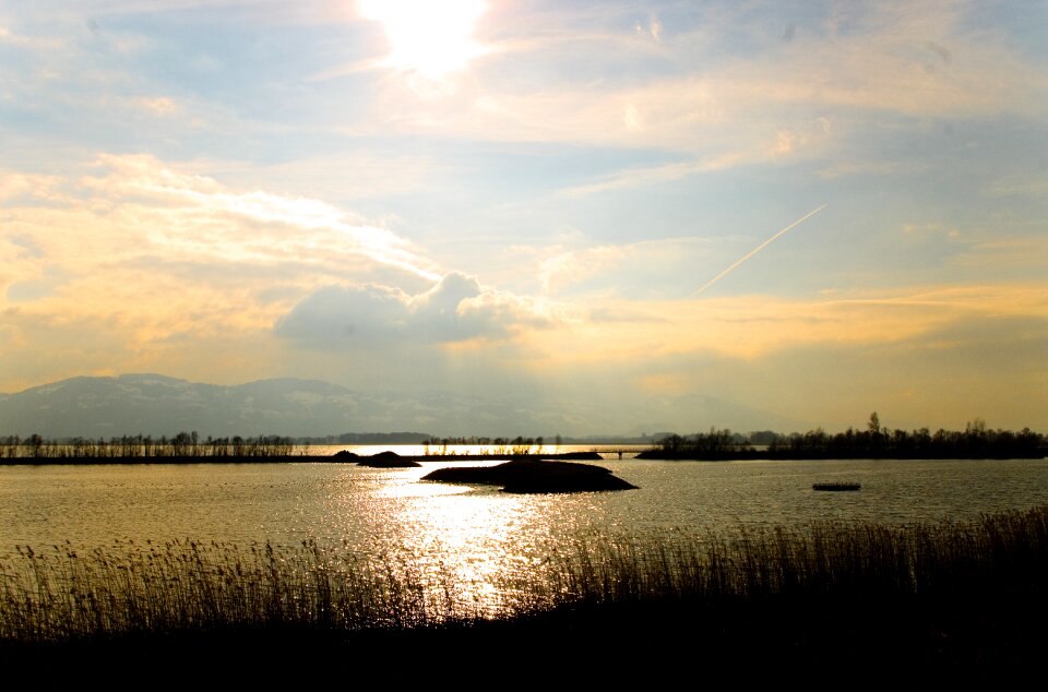 Light sky water