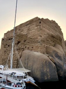 Ruins, Elephantine Island, Aswan, AG, EGY 