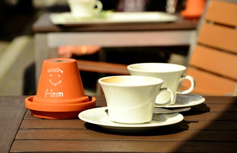 Coffee porcelain tableware photo
