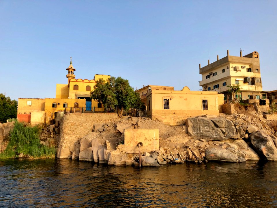 Aswan from the Nile River, Aswan, AG, EGY photo