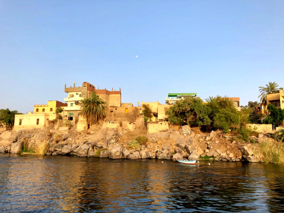 Aswan from the Nile River, Aswan, AG, EGY 
