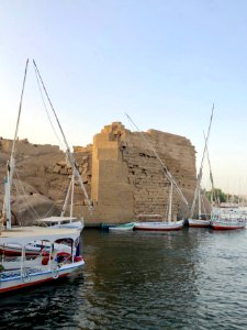 Ruins, Elephantine Island, Aswan, AG, EGY 