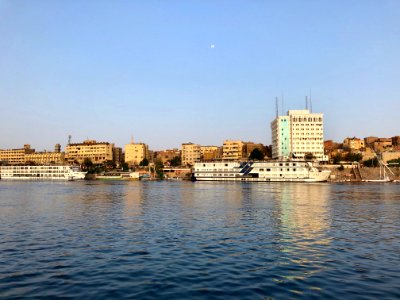 Aswan from the Nile River, Aswan, AG, EGY photo