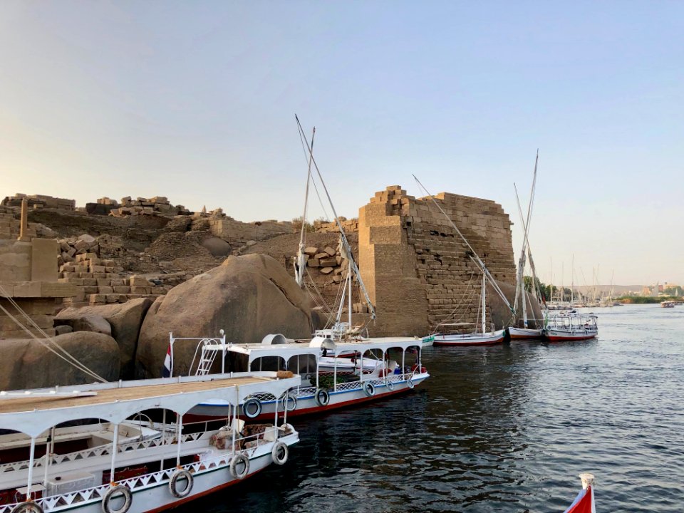 Ruins, Elephantine Island, Aswan, AG, EGY 
