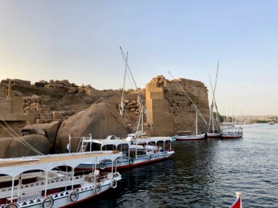 Ruins, Elephantine Island, Aswan, AG, EGY 