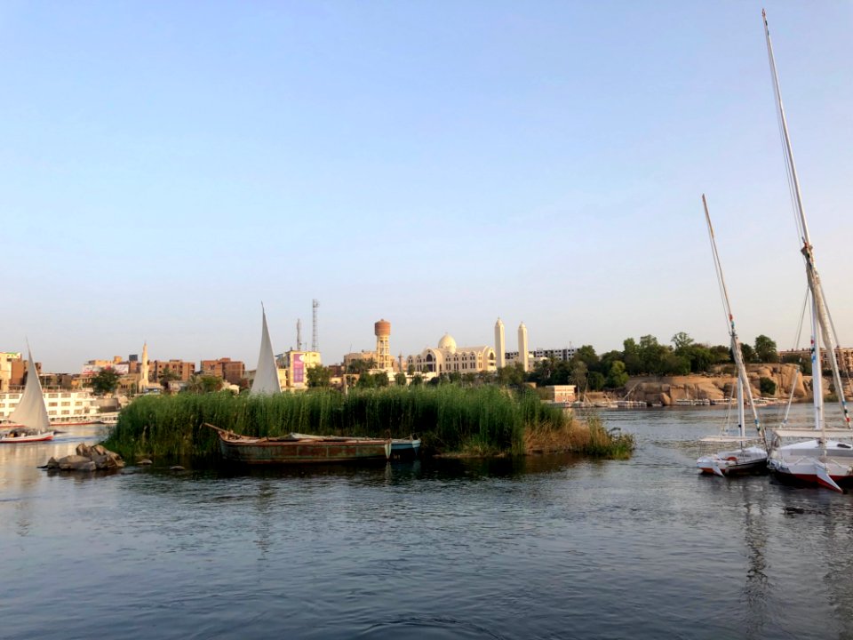 Aswan from the Nile River, Aswan, AG, EGY 