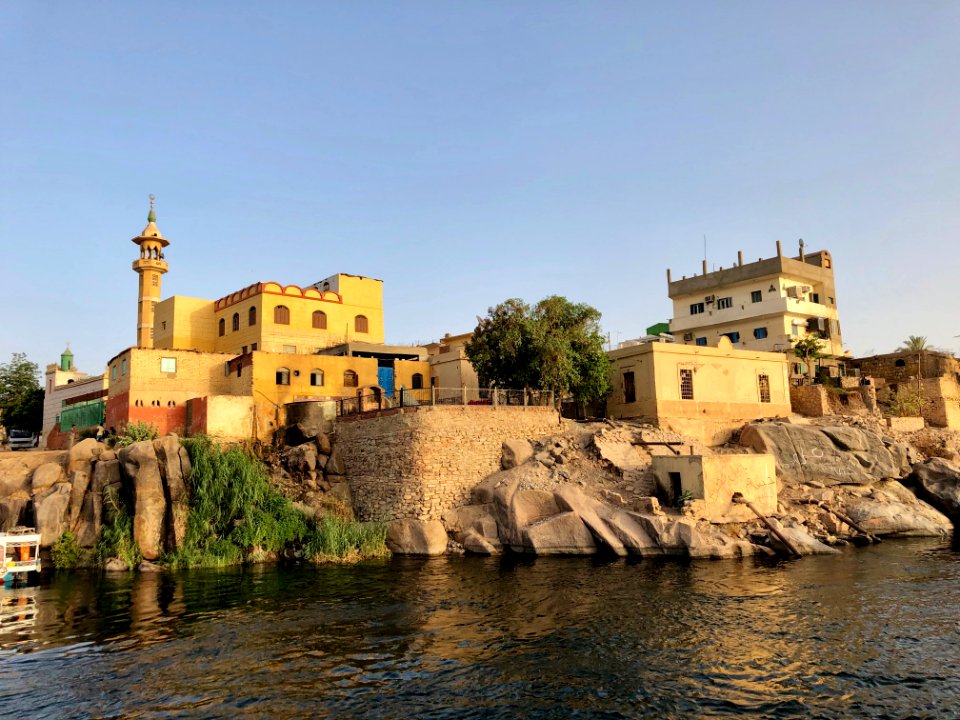 Aswan from the Nile River, Aswan, AG, EGY photo