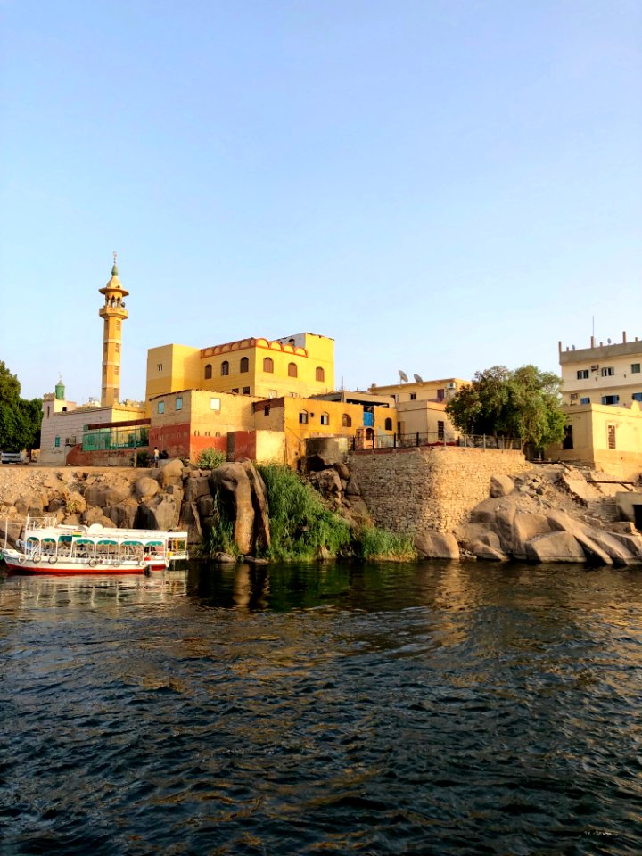 Aswan from the Nile River, Aswan, AG, EGY photo