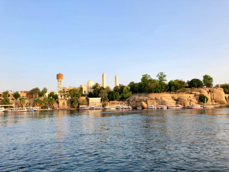 Aswan from the Nile River, Aswan, AG, EGY photo