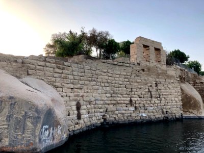 Ruins, Elephantine Island, Aswan, AG, EGY 