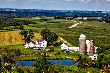 Farm silo house photo