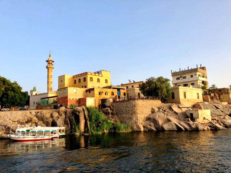 Aswan from the Nile River, Aswan, AG, EGY photo