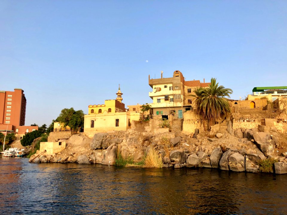 Aswan from the Nile River, Aswan, AG, EGY photo