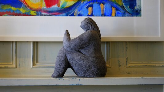 Sitting statue stone