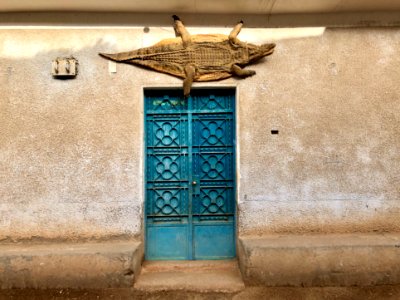Crocodile Doorway, Nagaa Suhayl Gharb, AG, EGY 