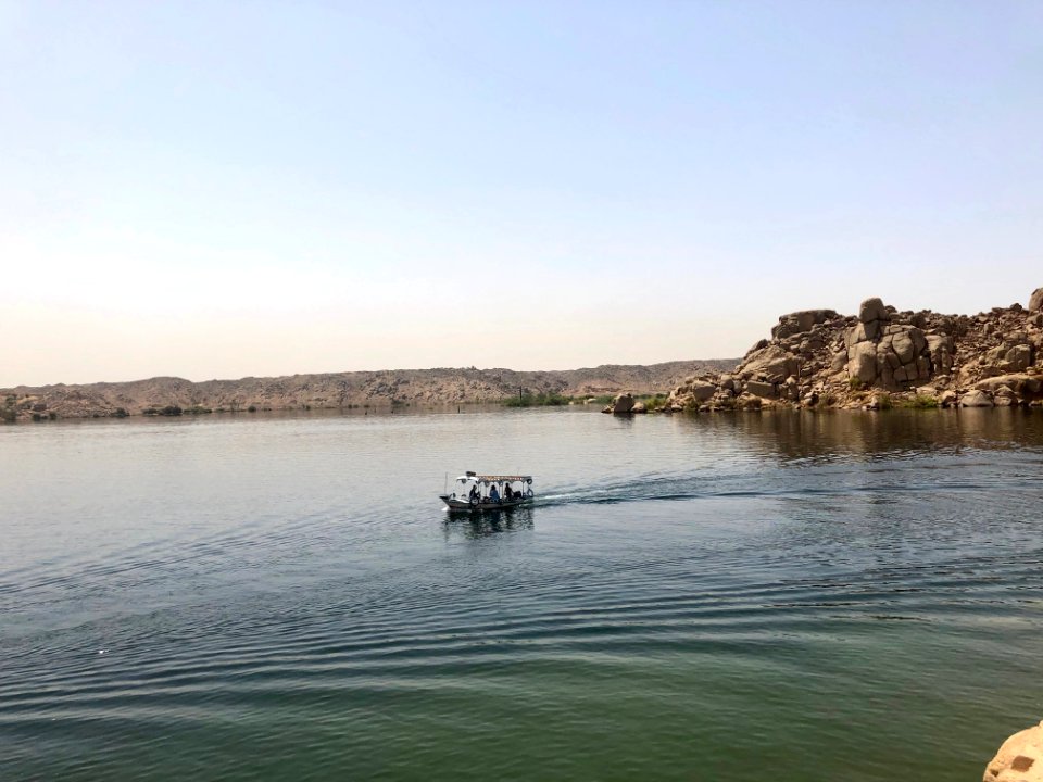 Aswan Low Dam Lake from Philae Temple Complex, Agilkia Isl… 