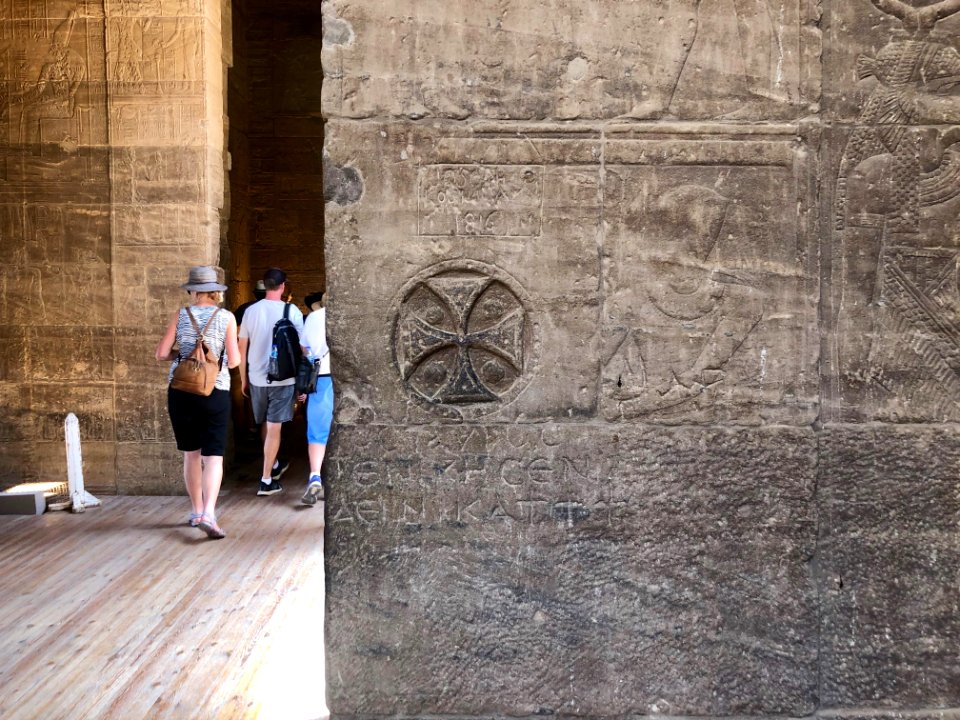 Coptic Graffiti, Temple of Isis, Philae Temple Complex, Ag… 