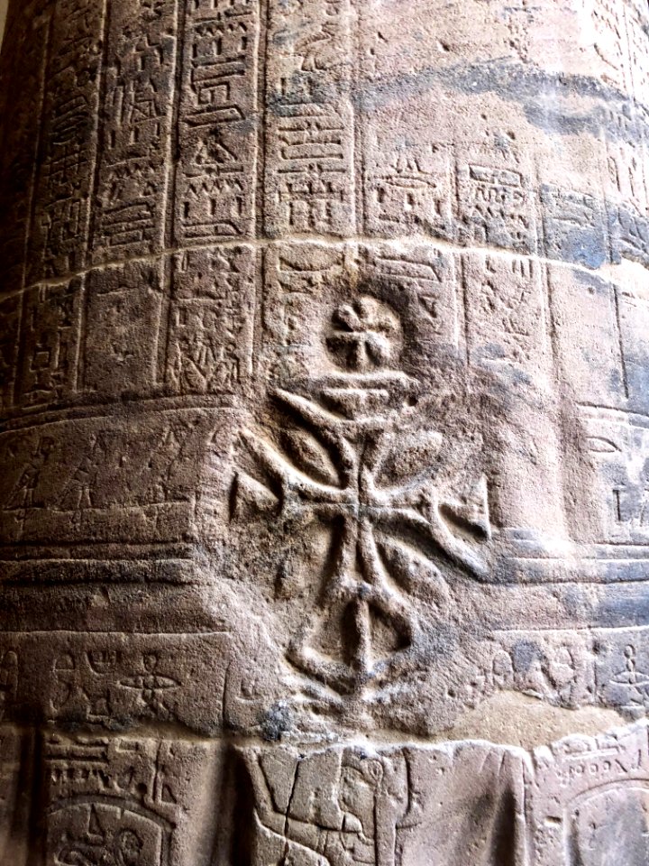 Coptic Graffiti, Temple of Isis, Philae Temple Complex, Ag… 