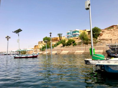 Docks, Aswan Low Dam Lake, Aswan, AG, EGY photo