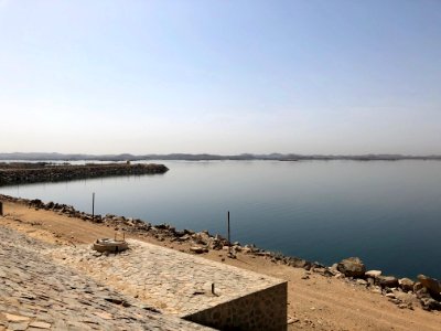 View of Lake Nasser from Aswan High Dam, Aswan, AG, EGY 