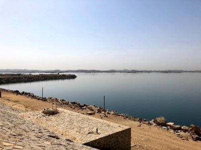 View of Lake Nasser from Aswan High Dam, Aswan, AG, EGY photo