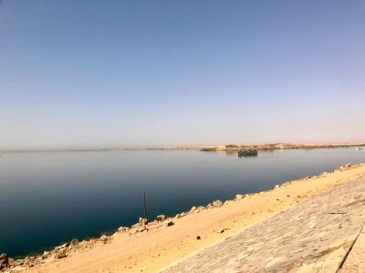 View of Lake Nasser from Aswan High Dam, Aswan, AG, EGY 