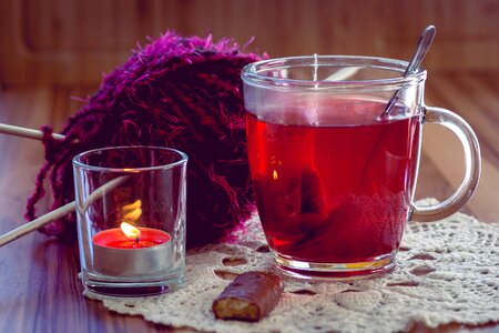 Fruit tea teatime teacup photo