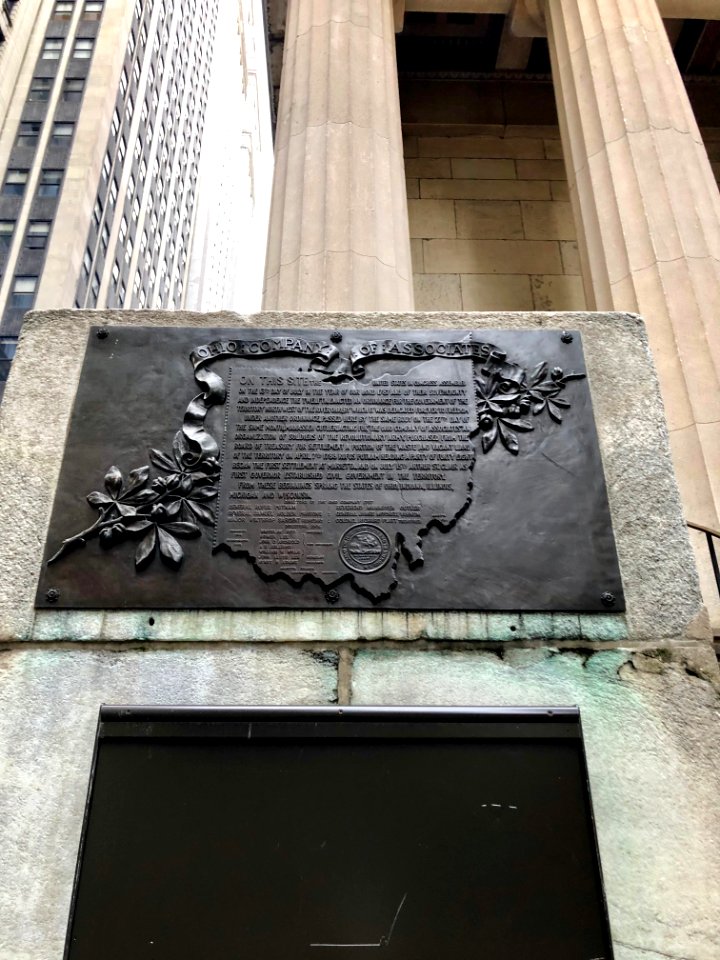 Ohio/Northwest Territory Historical Marker, Federal Hall, … 