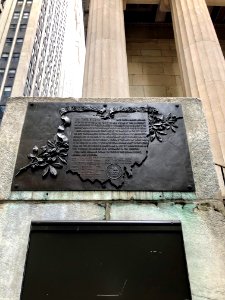 Ohio/Northwest Territory Historical Marker, Federal Hall, … 