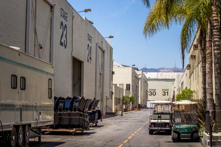 Production soundstage trailer