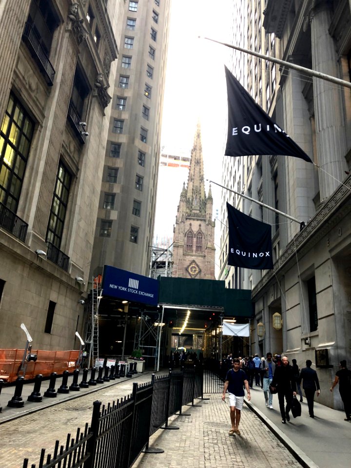 Trinity Church from Wall Street, New York City, NY 