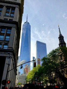 1 World Trade Center from St. Paul's Chapel, New York City… 