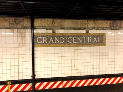 Mosaic Sign, Grand Central Subway Station, New York City, … photo