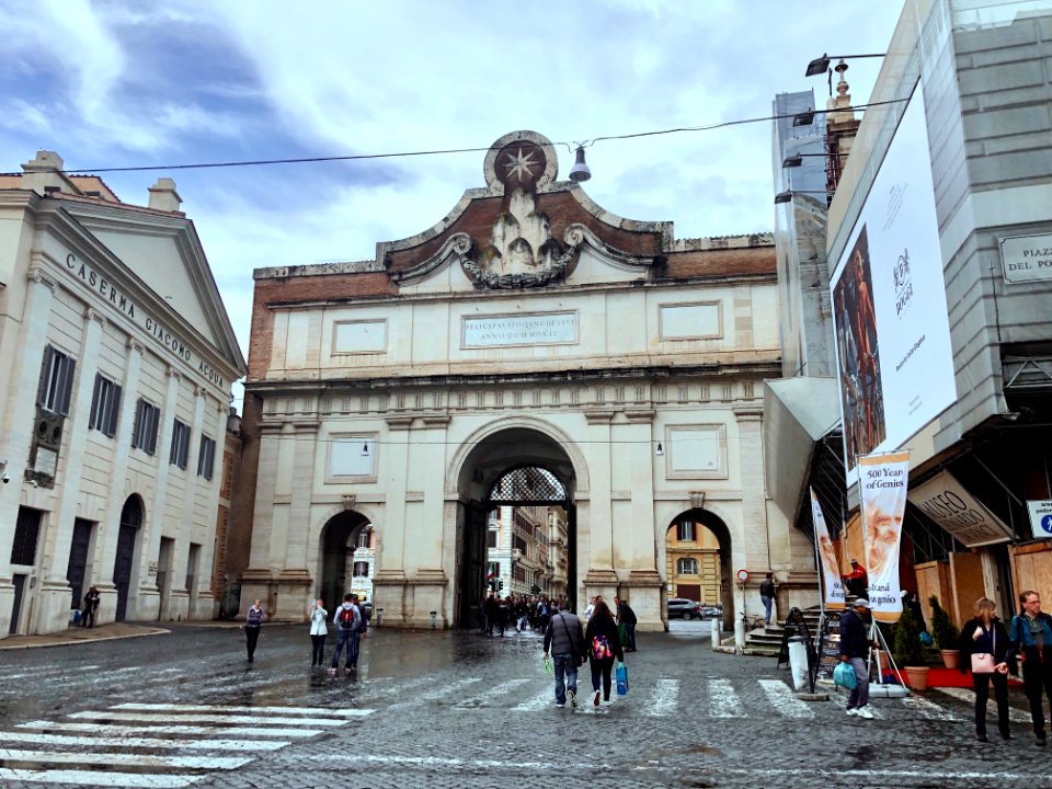Porta del Popolo, Piazza del Popolo, Roma, LZ, IT 