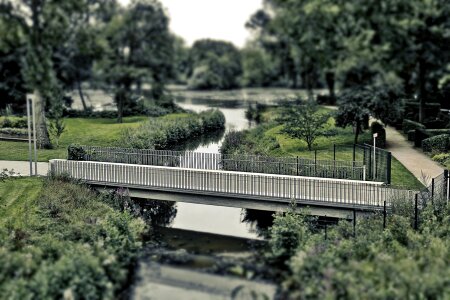 Canal architecture green bridge