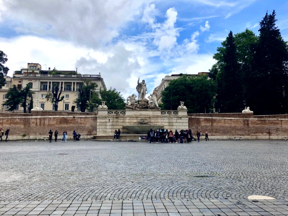 Fontana del Nettuno, Piazza del Popolo, Roma, LZ, IT 