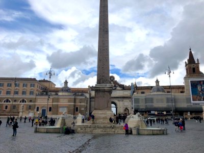 Flaminio Obelisk and Fontana dell' Obelisco, Piazza del Po… 