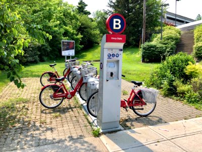 Cincinnati State and Technical College Red Bike Kiosk Stat… 