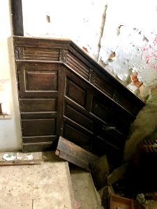 Porte-cochère Stairway, Edgewood (A. E. Burckhardt House),… 