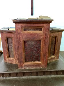Pulpit, Palmer Chapel United Methodist Church, Cataloochee… 