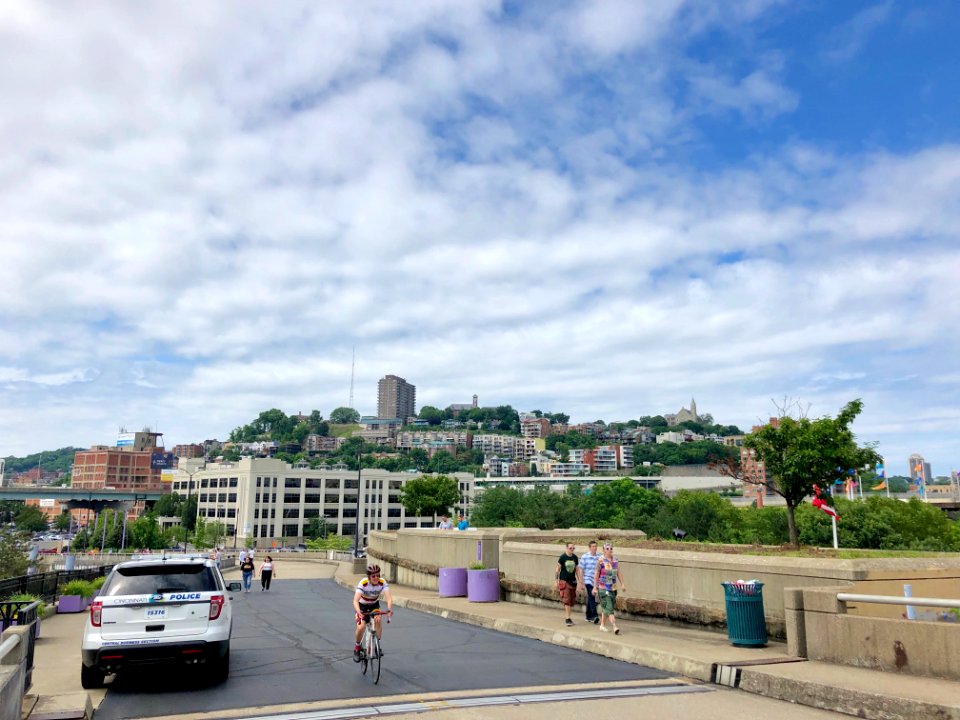 View from the Purple People Bridge, Cincinnati, OH 
