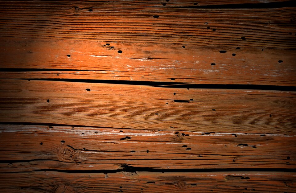 Washed off wooden structure grain