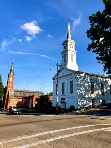 First Presbyterian Church and St. Mary's Catholic Church, … 