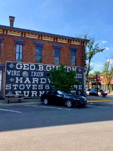 Geo B. Gibson Hardware Company Sign, Rising Sun, IN 