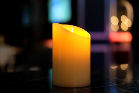 Light candle night photo