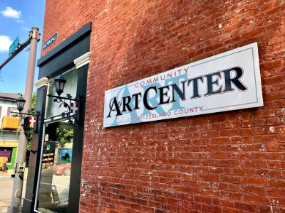 Sign, Community Art Center of Switzerland County, Vevay, I… 